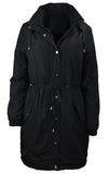 Ladies Womens Long Wind Proof Parka Jacket - TATTOPANI