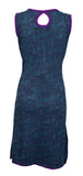 Ladies Sleeveless Dress With Embroidery work. - TATTOPANI