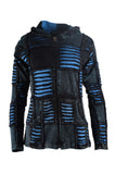 Women Hooded Razor Cut Patch Designed Jacket. - craze-trade-limited