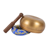 Meditation Tibetan Singing Bowl with Special Etching and protective pouch- SING-SP-IC(MAND-3)-2