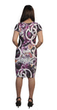 Abstract Printed Short Sleeved Dress. - craze-trade-limited