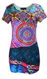 Colorful Mandala Print Mini Dress. - craze-trade-limited