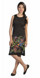 Sleeveless Tunic Dress With Bird Embroidery. - craze-trade-limited