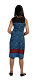 Damask Pattern Print Designed Sleeveless Dress. - craze-trade-limited