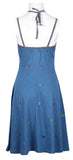 Ladies Summer Slip Dress With Flower Pattern Print. - TATTOPANI