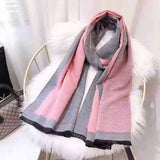 Luxury brand Winter New Carriage Scarf Warm Shawl Thicken Tassels Horse cashmere-like fashion show poncho cape womens pashmina