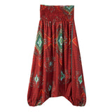 TATTOPANI Comfy Beach Baggy Boho Gypsy Full Length Loose Hippie Women Harem Pants Trousers - craze-trade-limited